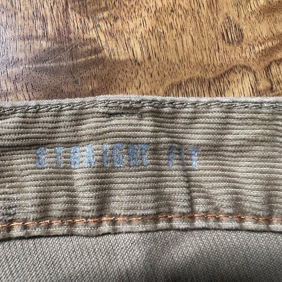 Vtg Dockers Corduroy Pants Slacks 38x34 Brown Khaki Flat Front Western Preppy - Picture 6 of 10